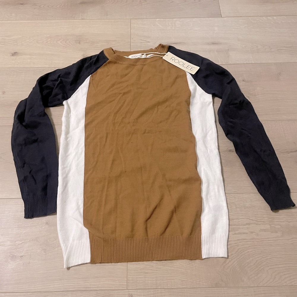 Roolee color block sweater